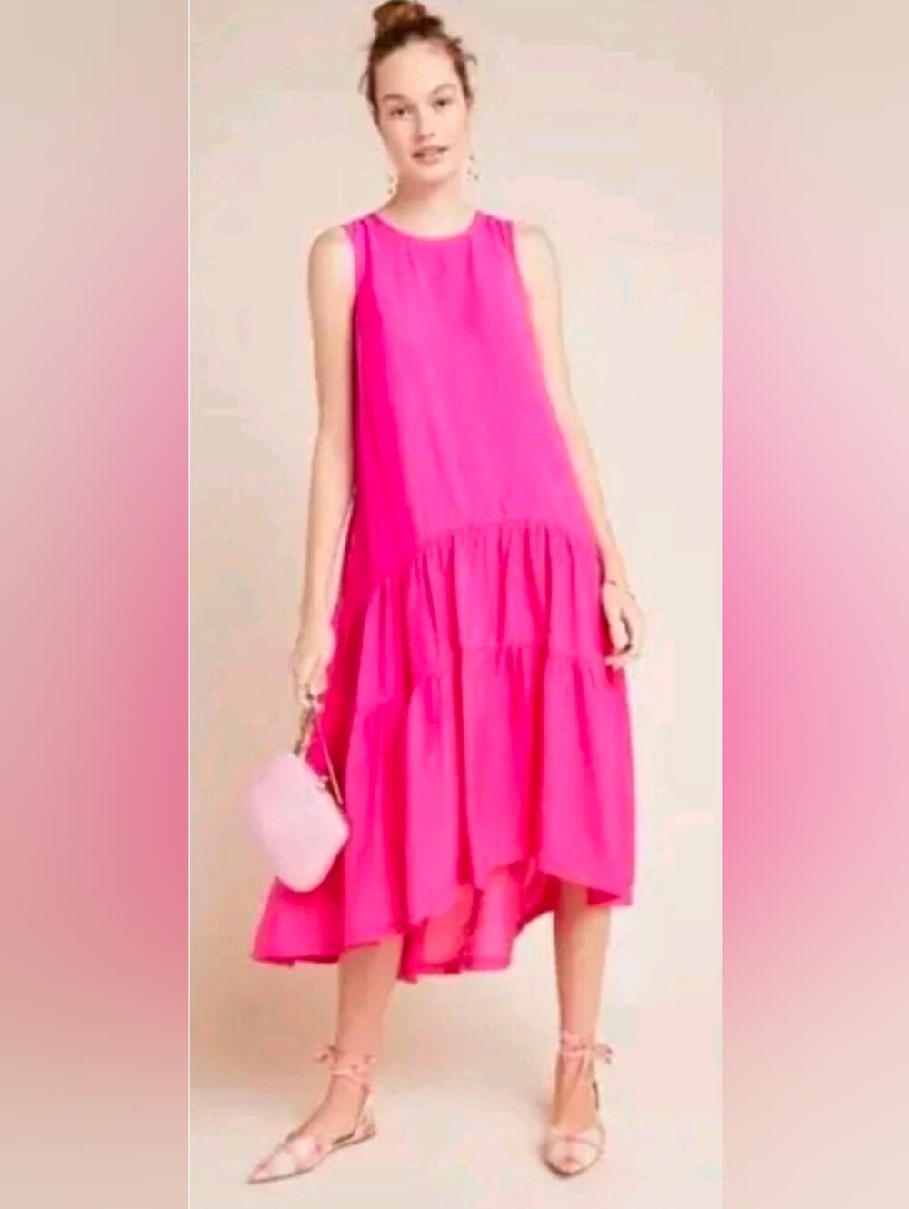 NWOT Anthropologie Maeve Marlene Tiered Maxi Dress Size XL